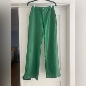 Princess Polly, faux leather green pants